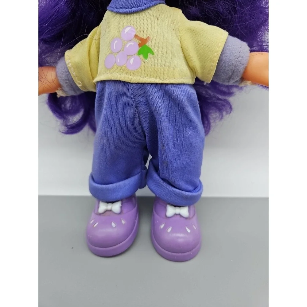 GiGo Doll Fruit Purple Hair Soft Vintage Plush Body Grape